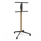 Erard - KANA 1600XXL Bois : Pied TV mobile ou fixe pour écran de 40" à 80"