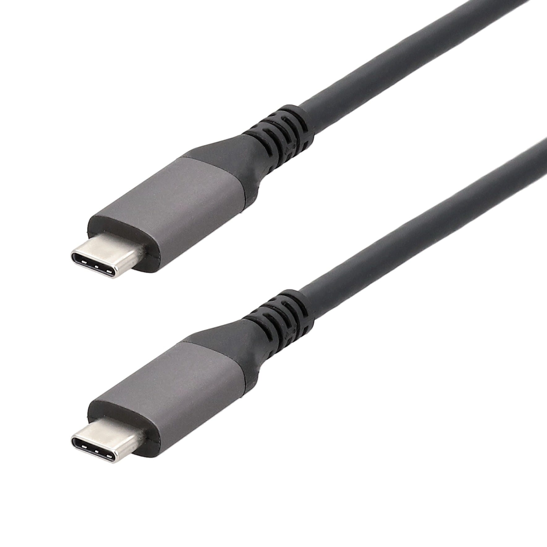 Erard - Cordon USB3.2 GEN 2 - C Mâle / Mâle - prises métal - 100W - 5A - noir -2m