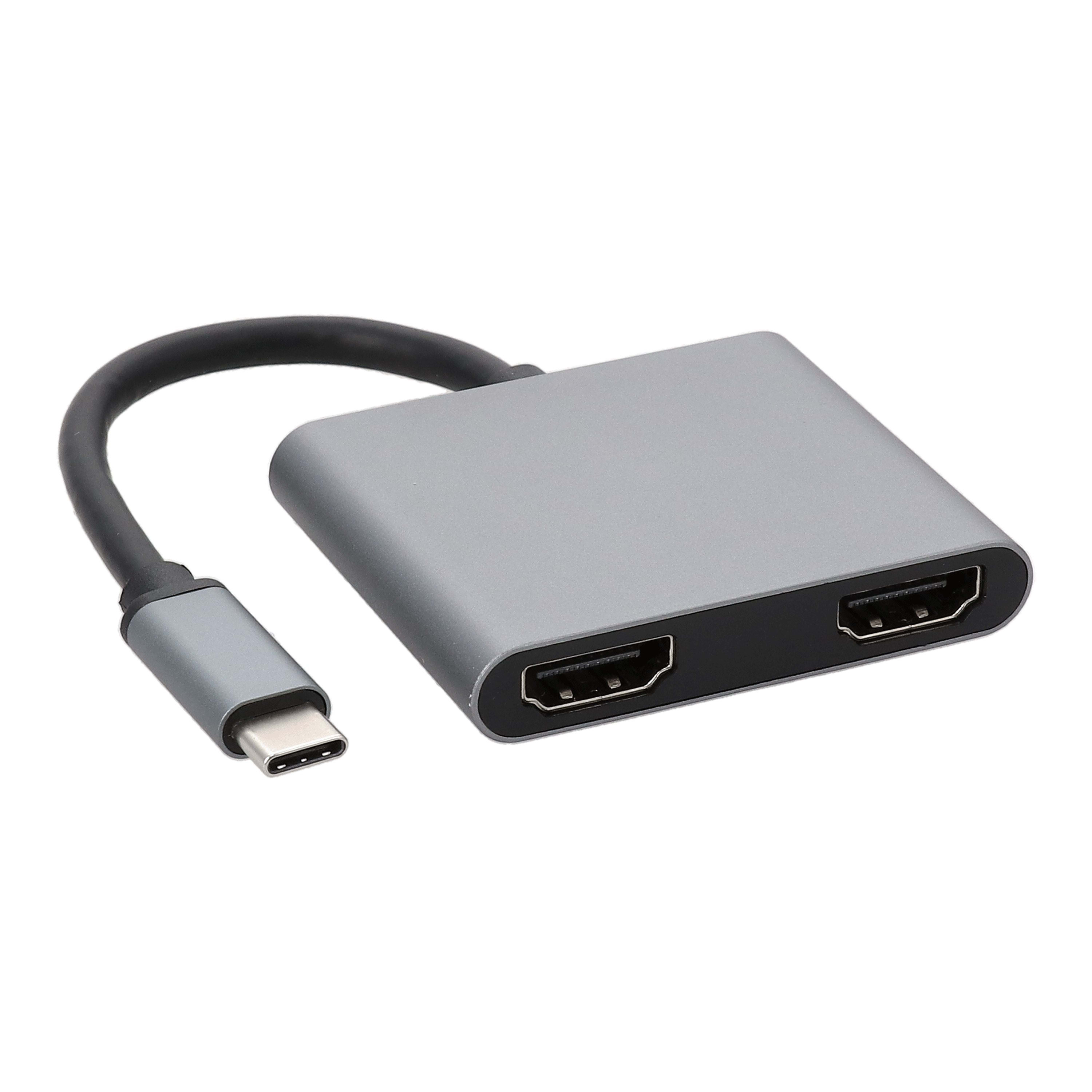 Erard - Convertisseur USB C Male vers 2 HDMI F - fonction MST