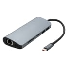 Erard - Dock USB C - 9 en 1 - autoalimenté - fonction MST et fonction PD 100W