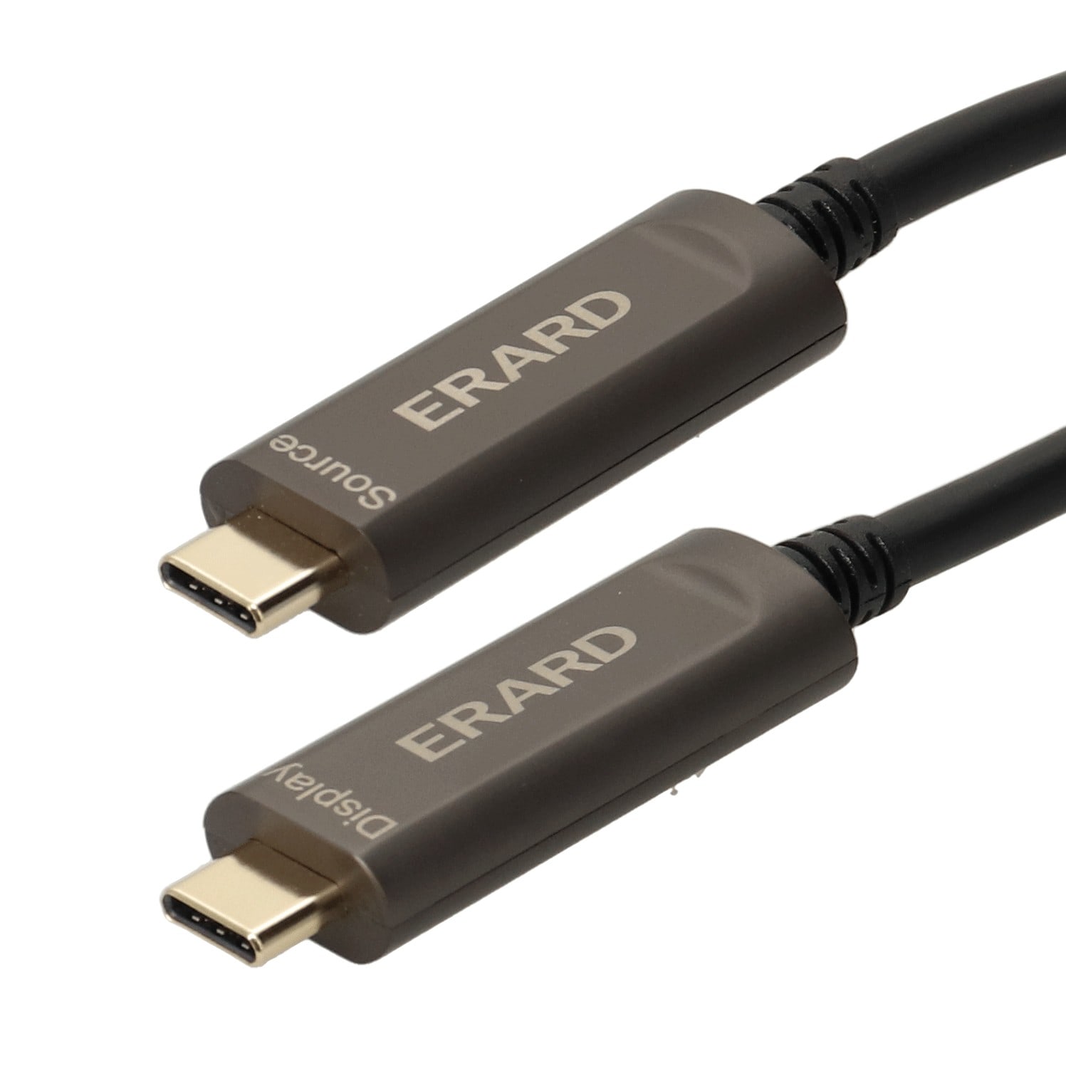 Erard - Cordon AOC - USB C M/M -  data + vidéo - 8K/60ips - prises métal - OR - 30 m