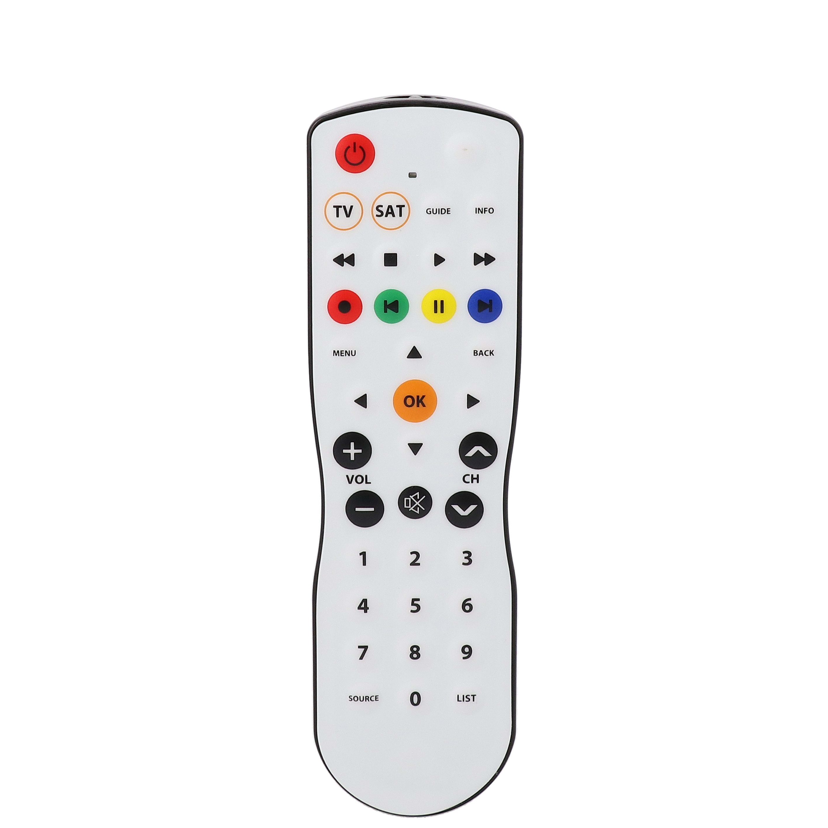 Erard - Télécommande universelle anti bactéries - blanche