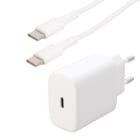 Erard - KIT chargeur mural USB C 45 W+ cordon USB C M/M - blanc - 1m