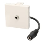 Erard - Plastron câblé 2 modules Jack 3,5m ST + raccord F - obturateur LEGRAND -- 0m20