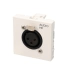 Erard - Plastron à vis 2 modules XLR 3b  - obturateur LEGRAND - 45x45 mm