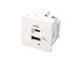 Erard - Plastron de charge - 1 x USB AF 2.1A + 1 x USB CF 3 A / 5V - 21W