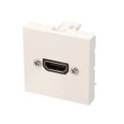 Erard - Plastron HDMI avec taversée droite - AF/AF - 2 modules - obturateur LEGRAND