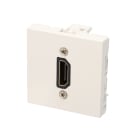 Erard - Plastron HDMI avec taversée coudée - - AF/AF - 2 modules - obturateur LEGRAND