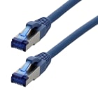 Erard - Cordon RJ45 M/M - Cat. 6a- S/FTP - Gaine LSZH bleue- Snagless - 500MHz - 1m