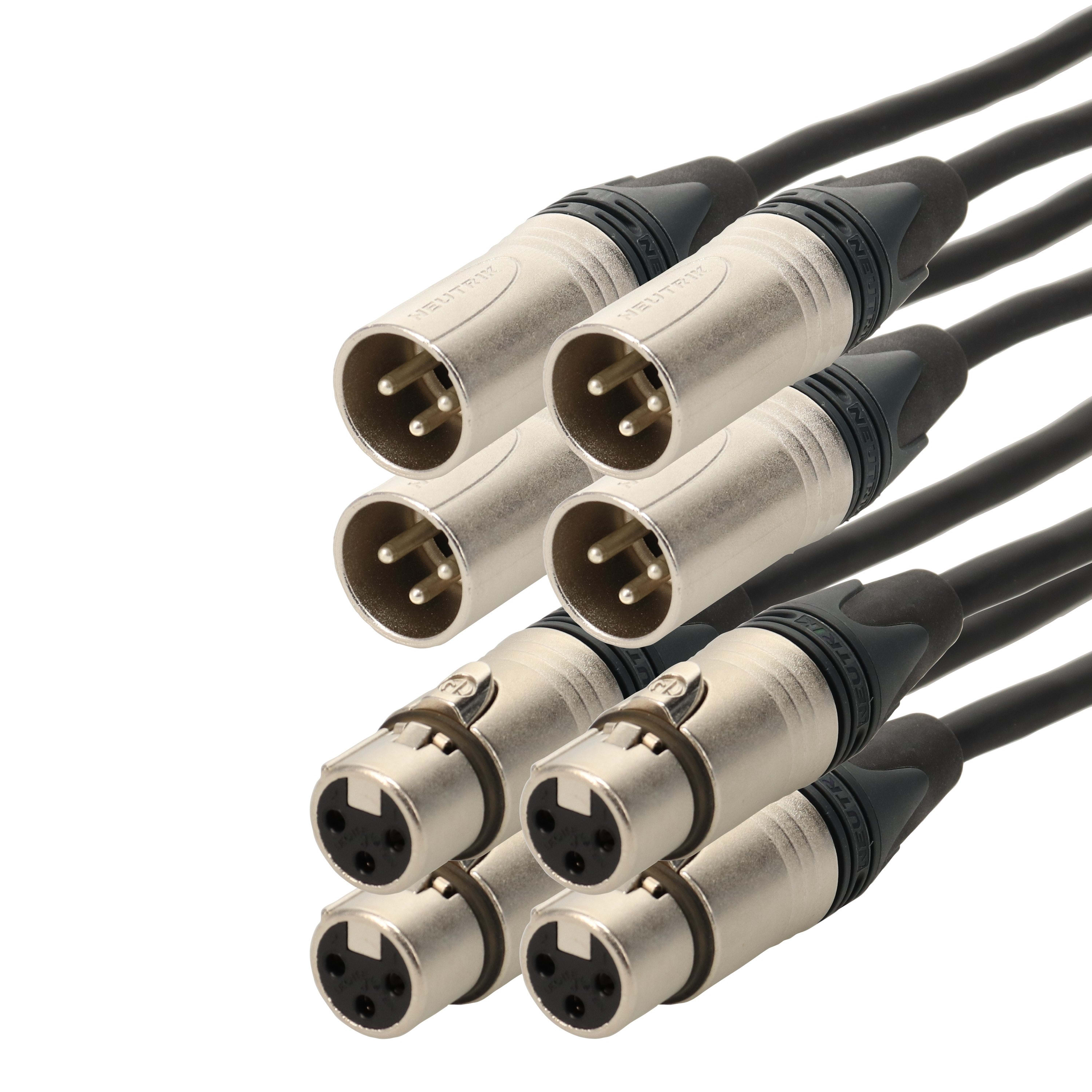 Erard - Cordon numérique XLR 3 broches M / XLR 3 broches F - 4 paires - - 50m