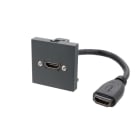 Erard - Plastron 2 modules - HDMI - 4K/60ips - - 0m20 - anthracite