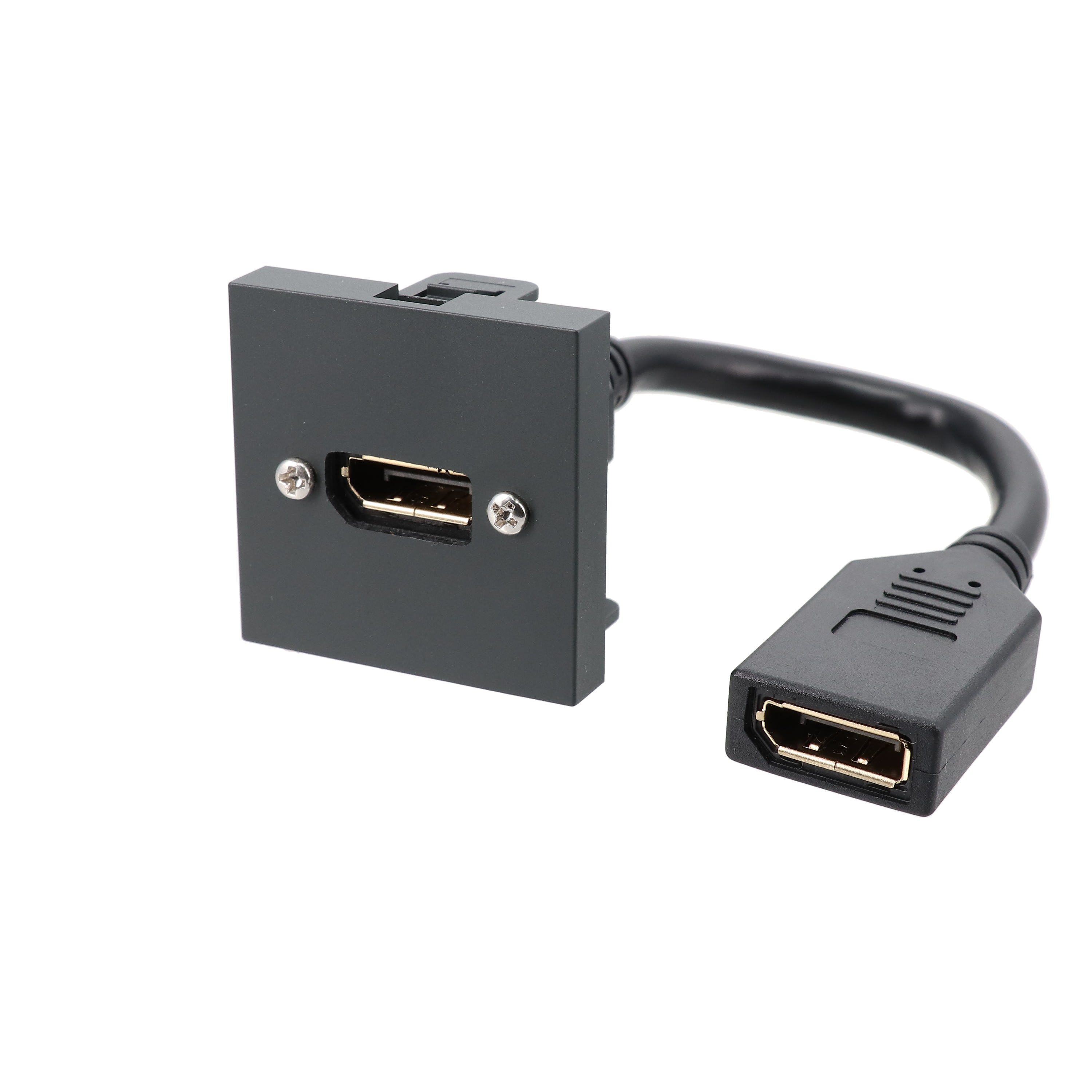 Erard - Plastron  2 modules - DP 1.2 -  4K/60ips -- 0m20 - anthracite