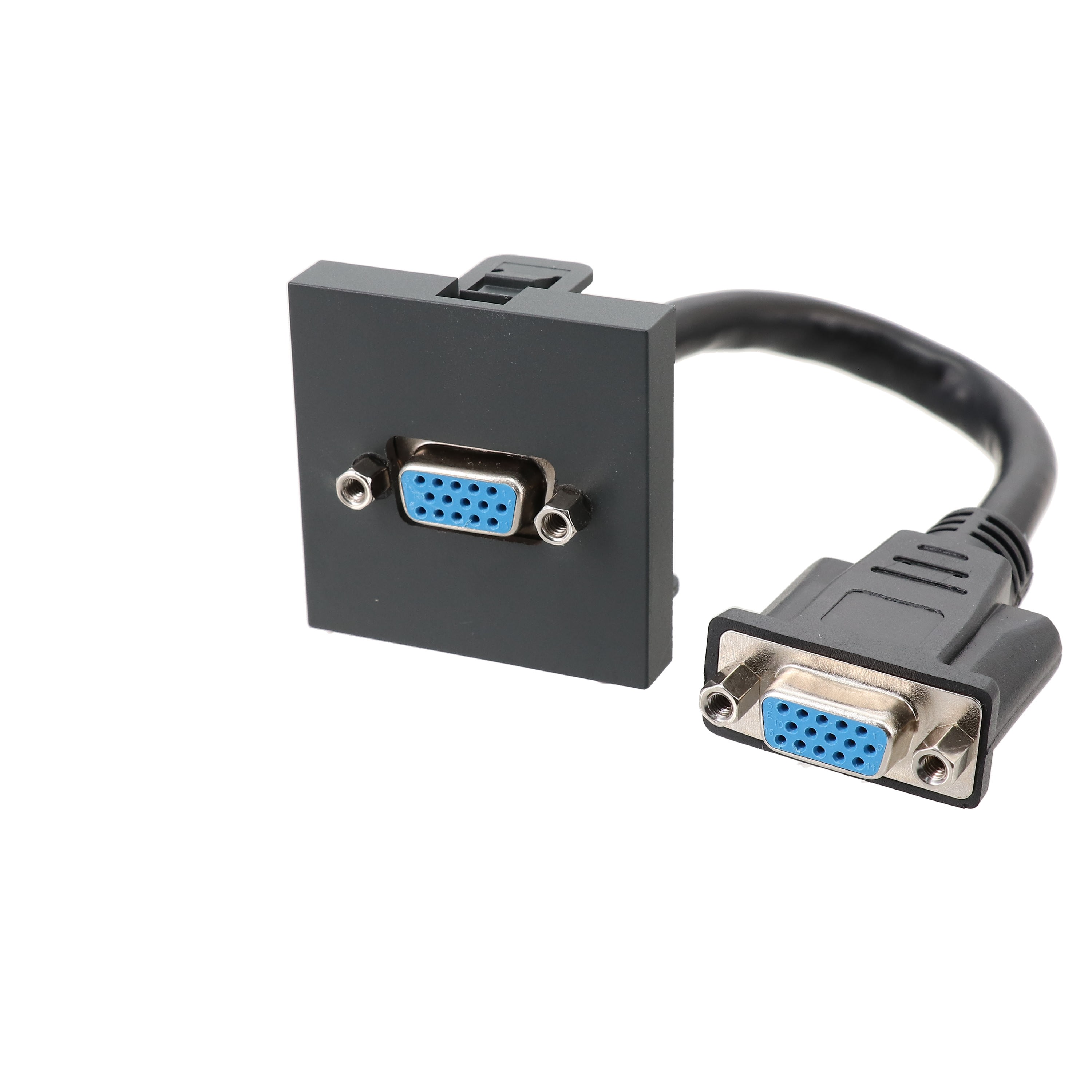 Erard - Plastron  2 modules - VGA -  -  - 0m20 - anthracite