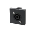 Erard - Plastron avec embase NEUTRIK SpeakON 4 broches à vis - 45x45 mm - anthracite