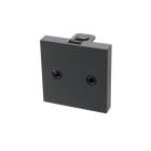 Erard - Plastron   avec 2 jack stéréo F - bornier à vis 3 points - 45x45 mm - anthracite