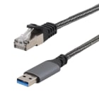 Erard - Cordon-convertisseur USB-A M /RJ45 M - 2m - noir