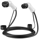 Erard - Câble recharge voit élect type2 -16A 480V 11KW 3 phases - 5m - noir - prises bla