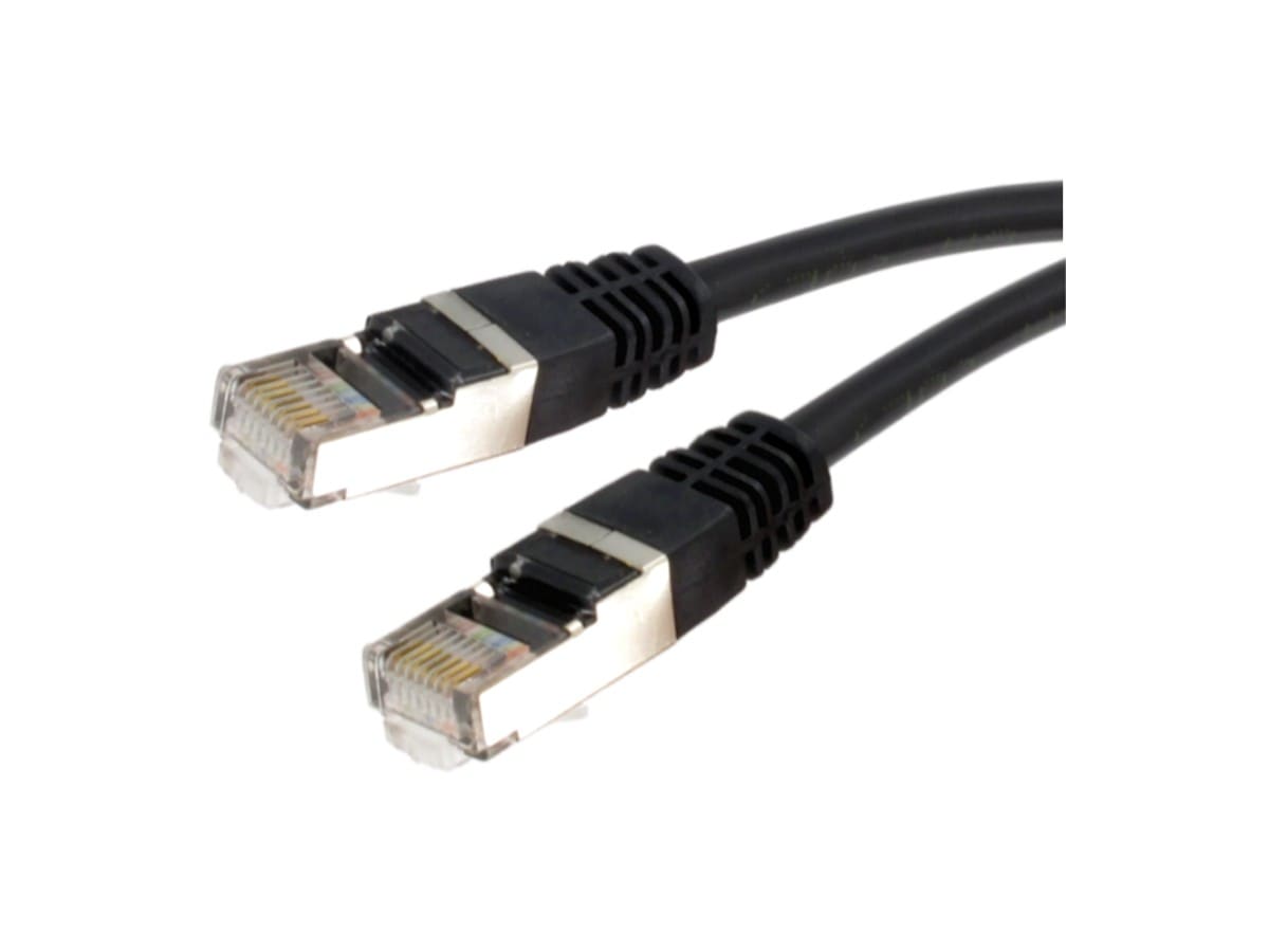 Erard - Cordon RJ45 M/M - Cat. 6 - F/UTP - 250MHz - noir - 0,5m