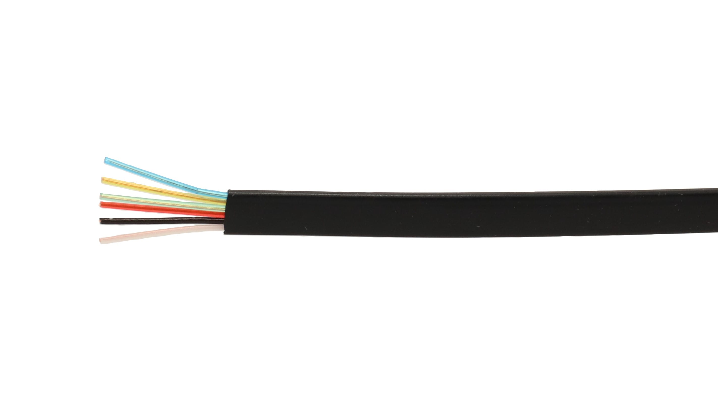 Erard - Câble modular méplats - 6 cordons - noir - 100m