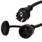 Erard - Rallonge électrique (2 P+T) M/F - 3 x 1.5mm²  - HO7 RNF - noire - 10m