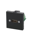 Erard - Plastron 2 modules - HDMI A F/ bornier- Full HD - 45x45 mm - anthracite