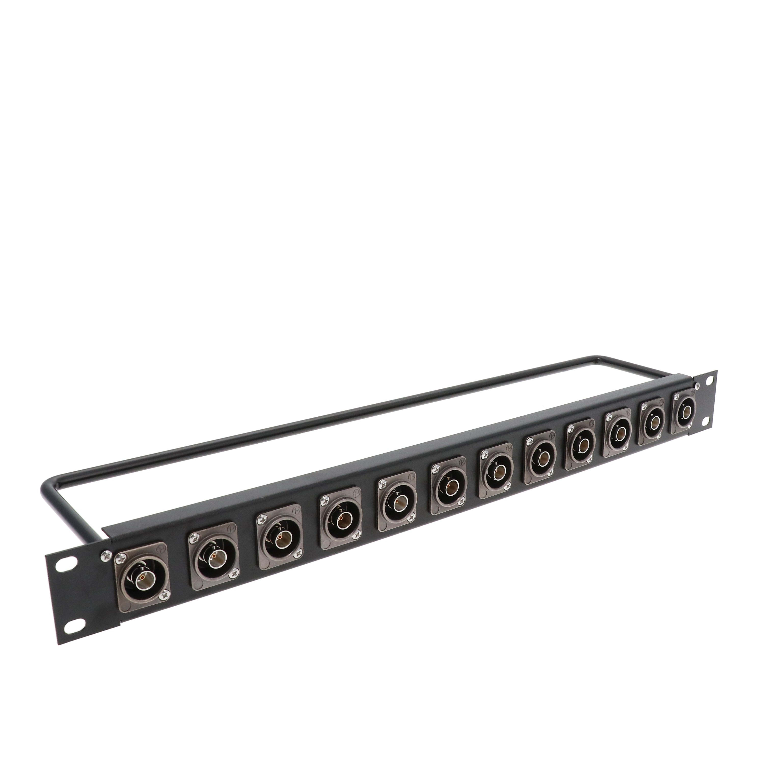 Erard - Panneau de brassage vidéo BNC 12G - 12 empreintres série D - 1U - noir