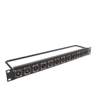 Erard - Panneau de brassage vidéo BNC 12G - 12 empreintres série D - 1U - noir