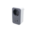 Erard - Chargeur 2P+T gigogne + 1 USB A + 1 USB C