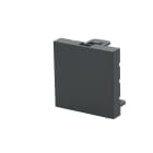 Erard - Obturateur 2 modules  45*45 compatible support Legrand  - anthracite