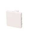 Erard - Obturateur 2 modules 45*45 compatible support Legrand - blanc