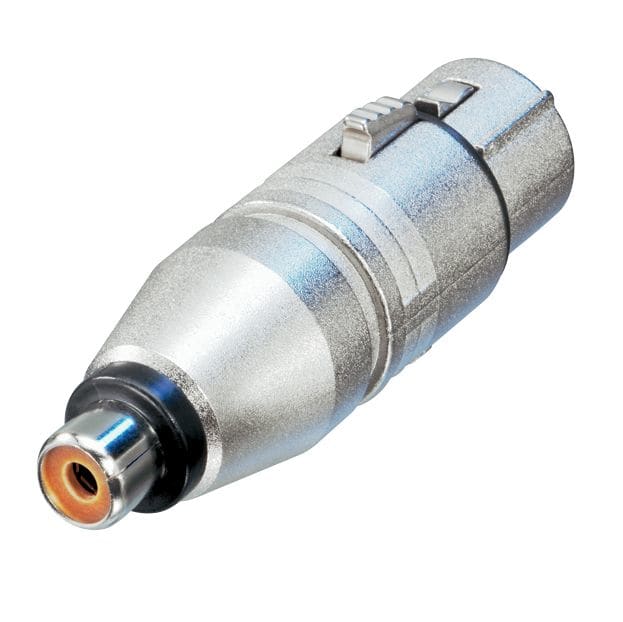 Erard - Adaptateur XLR 3b femelle / RCA femelle Connecteur nickel