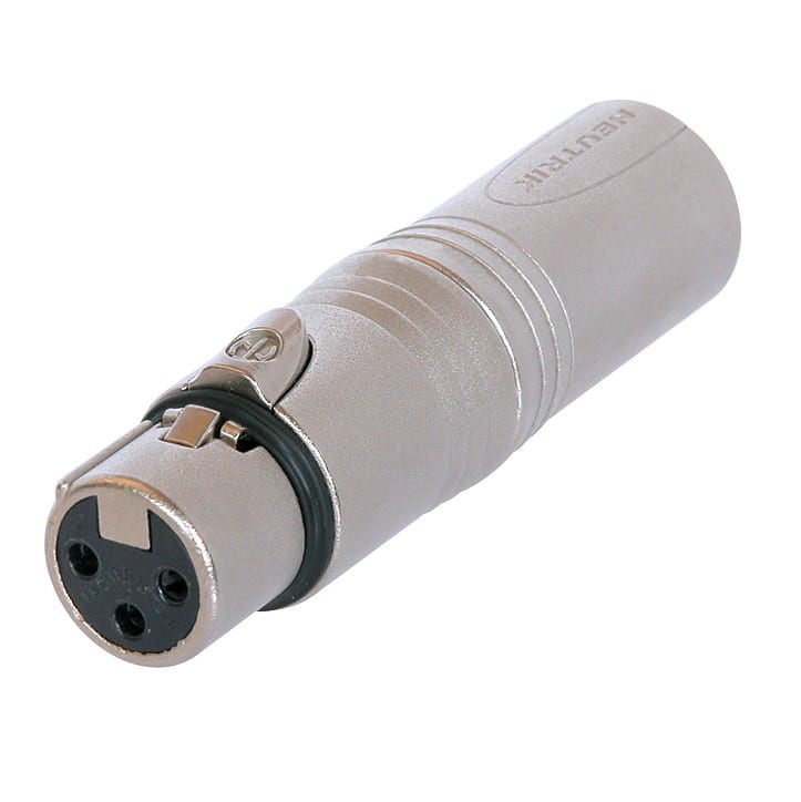 Erard - Connecteur NEUTRIK - Adaptateur XLR 3b femelle / XLR 3b mâle