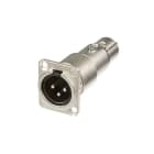 Erard - Connecteur NEUTRIK - Traversée embase XLR mâle / XLR femelle