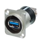 Erard - Connecteur NEUTRIK - Traversée USB A femelle / USB B femelle