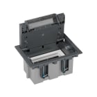 Erard - Boîte de sol 2xK45 prof 90mm - Gris