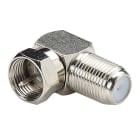 Erard - Adaptateur F mâle / femelle coudé à 90° - nickel