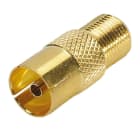 Erard - Adaptateur F femelle / TV 9.52 mm femelle - OR
