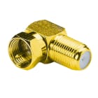 Erard - Adaptateur F mâle / F femelle coudé à 90° - OR