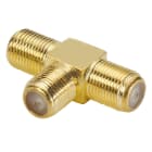 Erard - Adaptateur F en T Femelle - Connecteurs plaqués OR