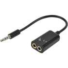 Erard - Adapt Jack 3.5mm M / 2 x Jack 3.5mm F - micro+Casque - 10cm