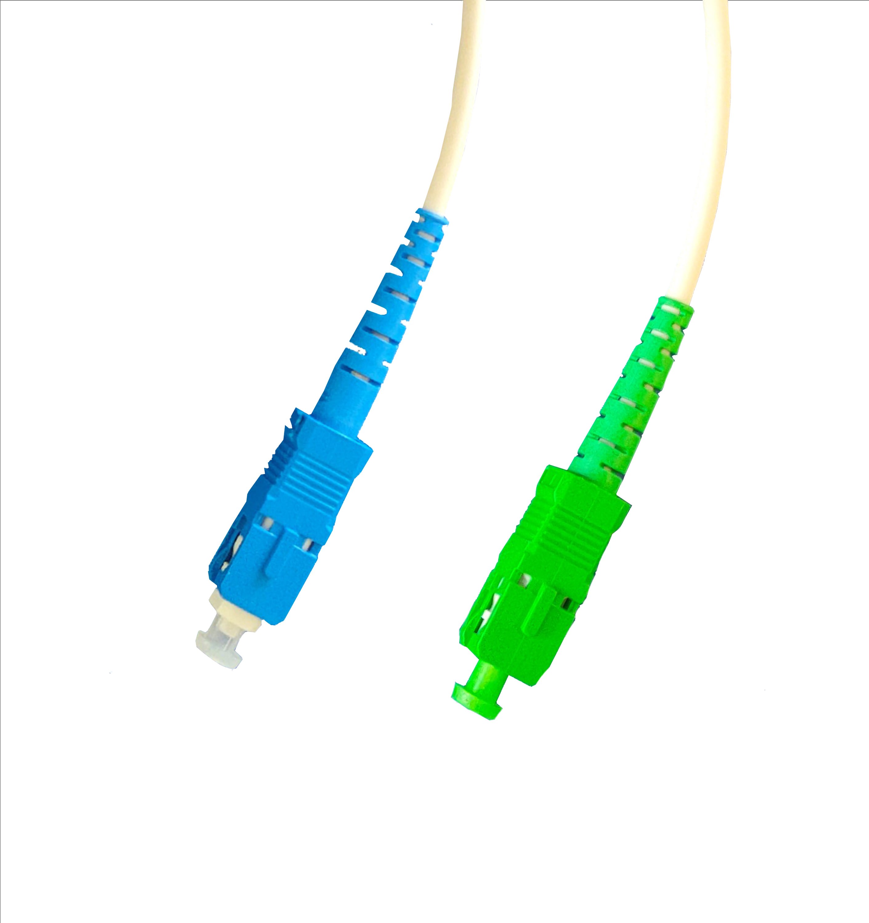 Erard - Cordon fibre optique de raccordementn armé - SC APC M/SC UPC M - 2m