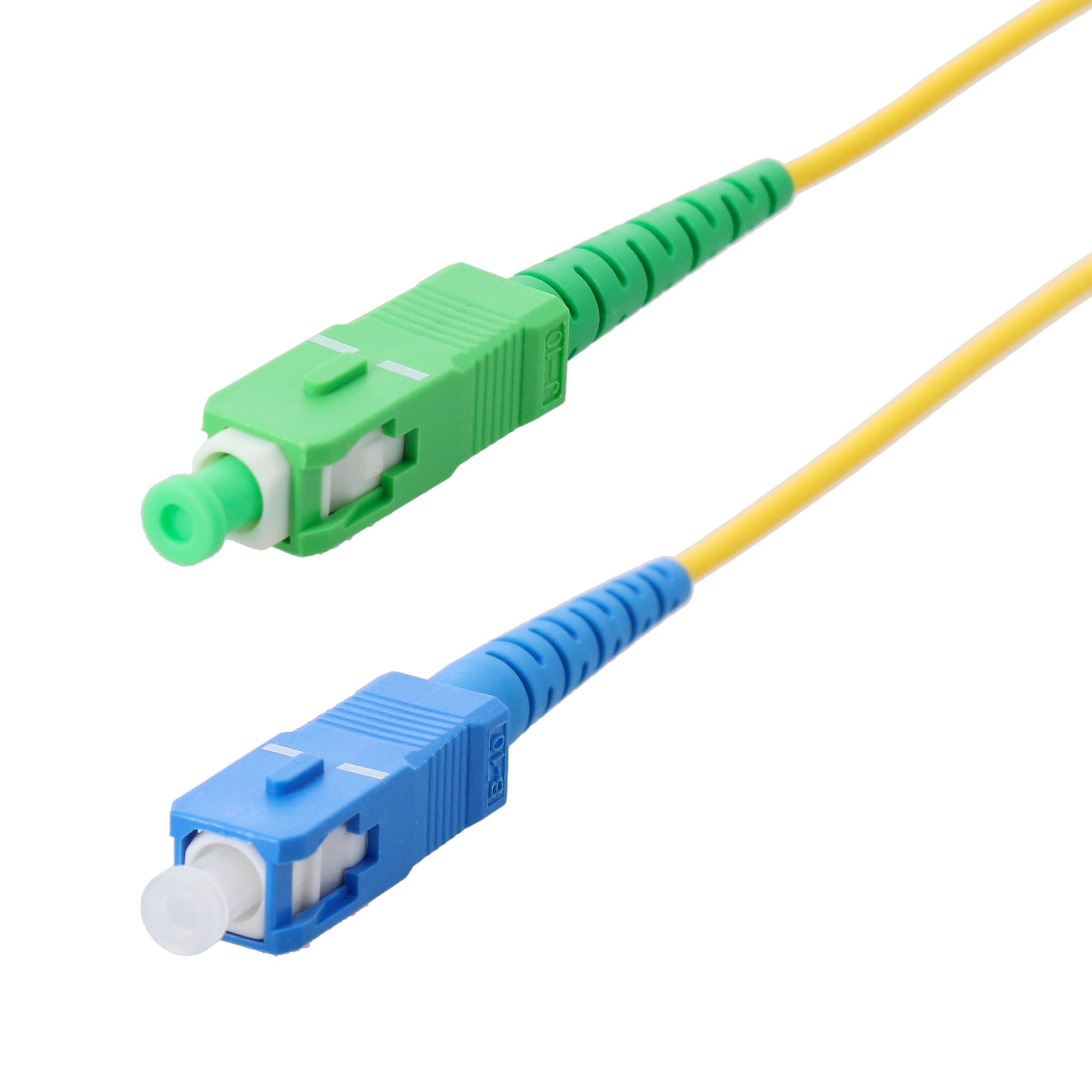 Erard - Cordon fibre optique de raccordement - SC APC M/SC UPC M - 2m - jaune