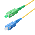 Erard - Cordon fibre optique de raccordement - SC APC M/SC UPC M - 2m - jaune
