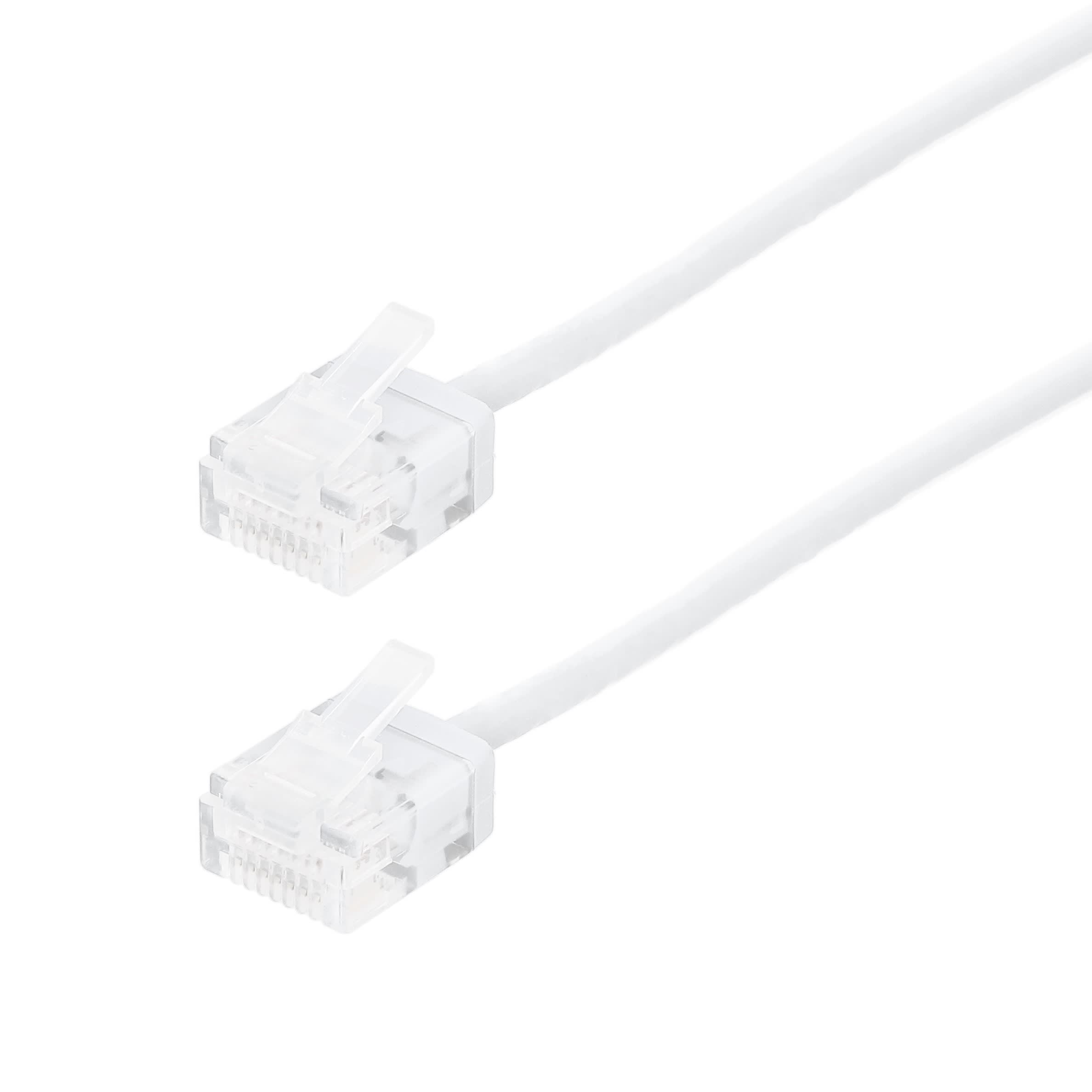Erard - Cordon Ultra slim RJ45 M/M - Cat. 6a- U/UTP - Snagless - 500MHz - 2m