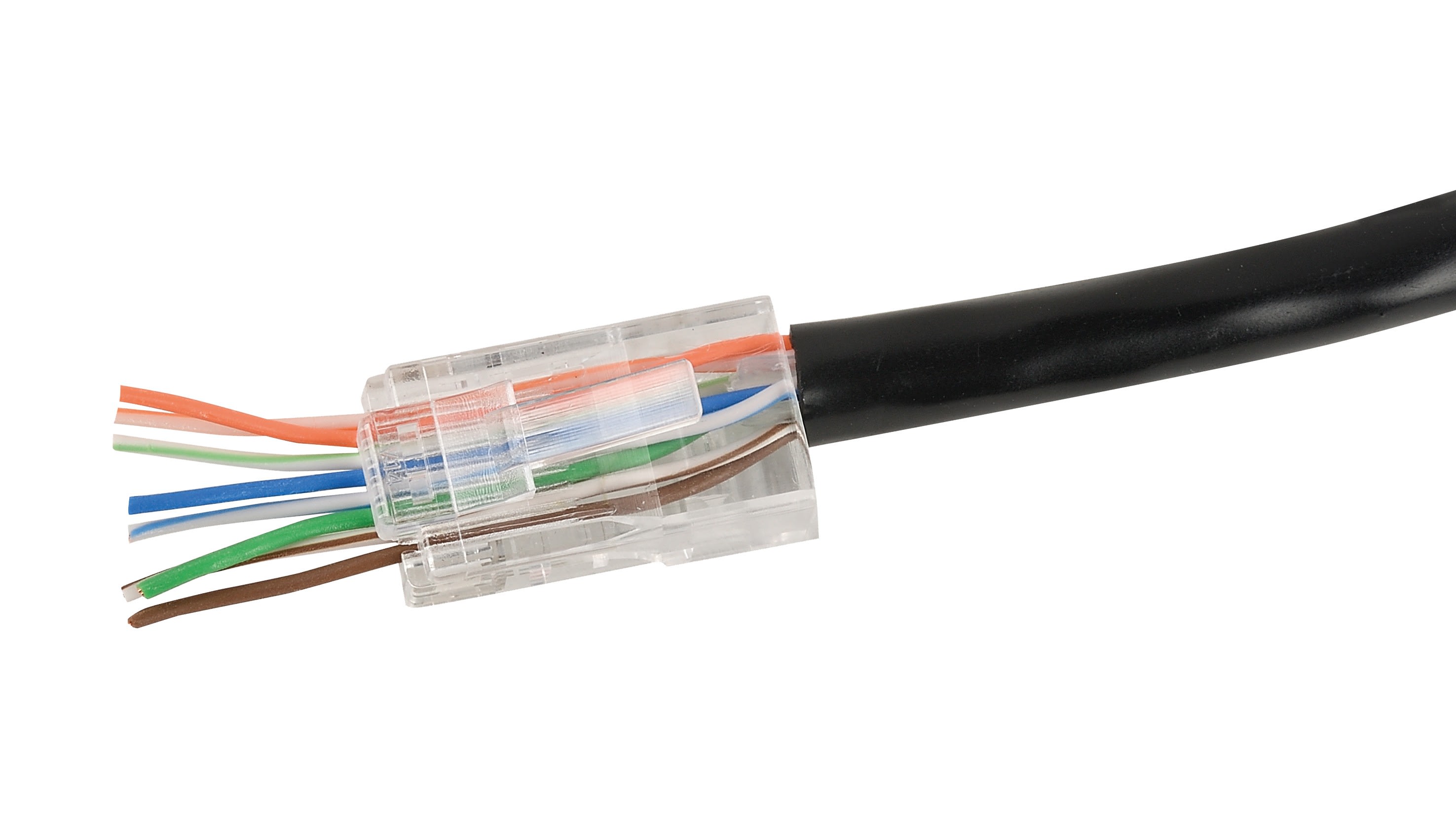 Erard - Kit 5 prises RJ45 Cat. 5 traversantes à sertir