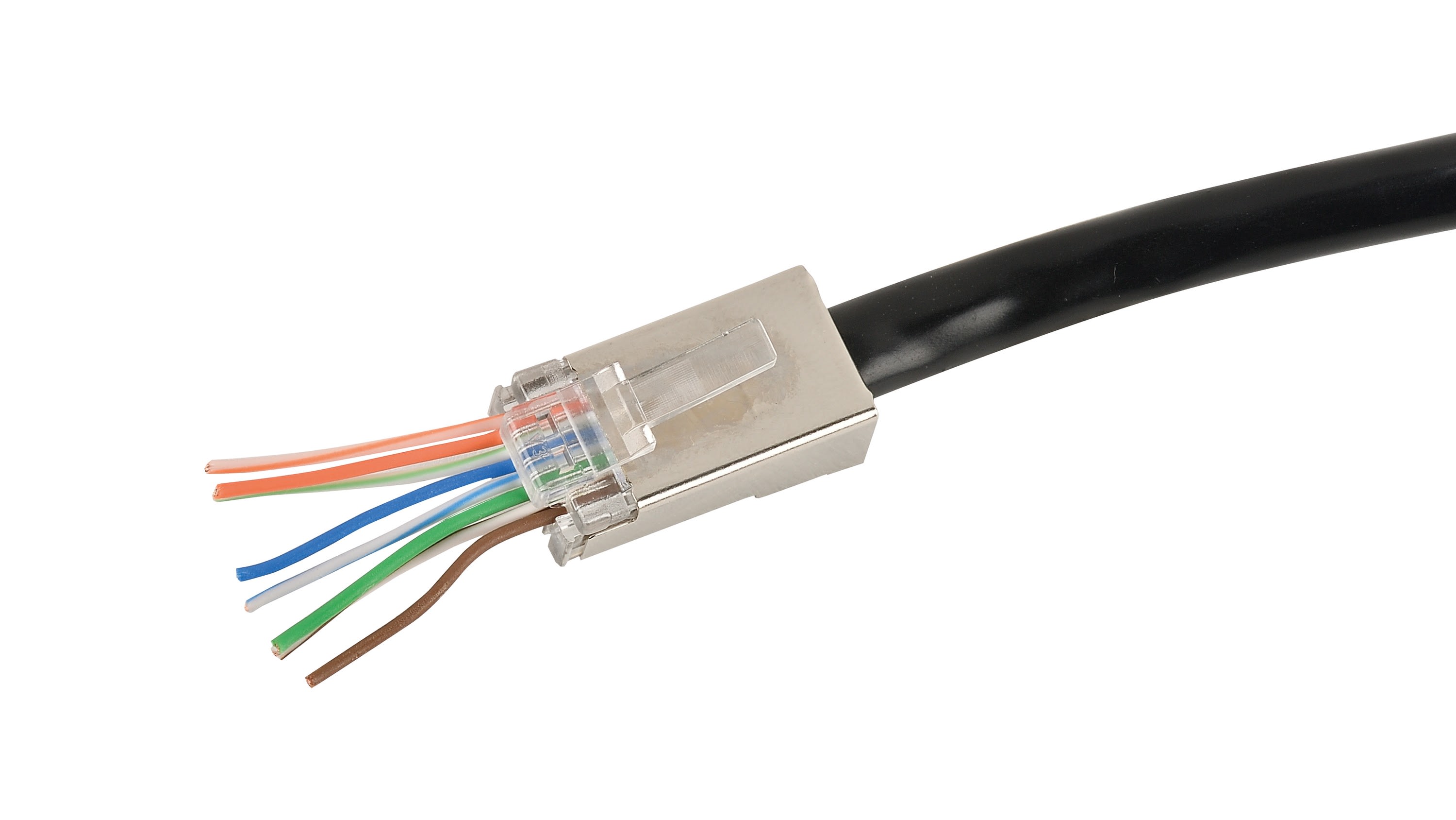 Erard - Kit 6 prises RJ45 Cat. 6 traversantes à monter