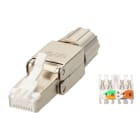 Erard - Prise métal RJ45 blindée CAT6A pour câble de 24 -22AWG - montage sans outil