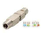 Erard - raccord métal RJ45 blindé CAT6A pour câble de 24 à 22AWG - Montage sans outil