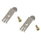 Erard - Lot de 2 clips rail din + 2 vis (pour Répartiteur TV-SAT)