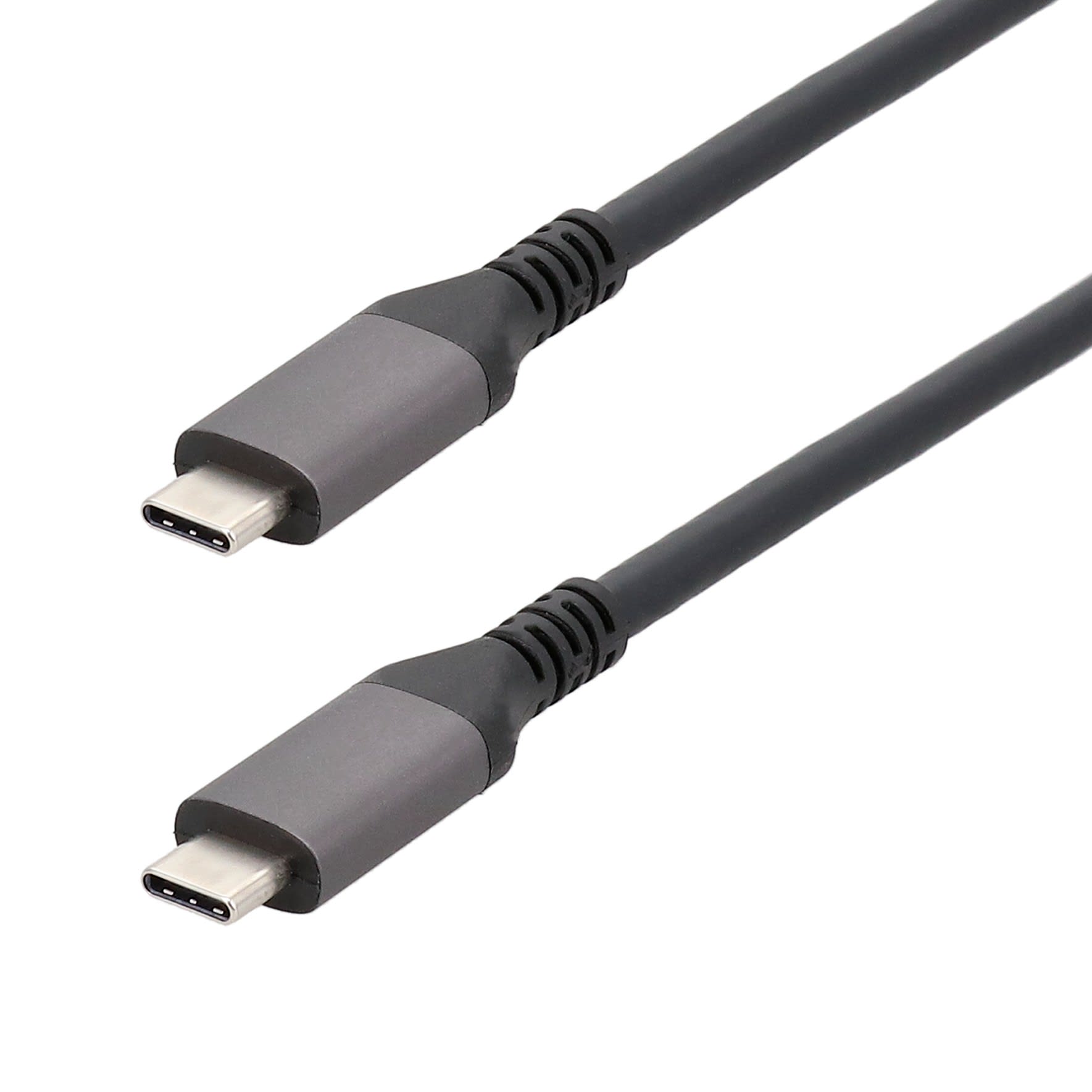 Erard - Cordon USB3.2 GEN 2 - C Mâle / Mâle - prises métal - 100W - 5A - noir -2m